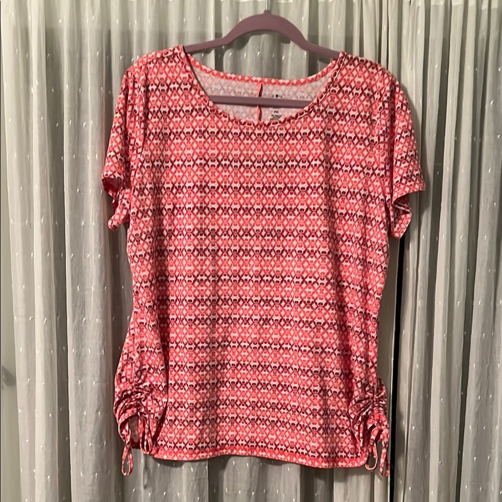 St. John’s Bay Stylish PXL Pink Patterned Women's Top